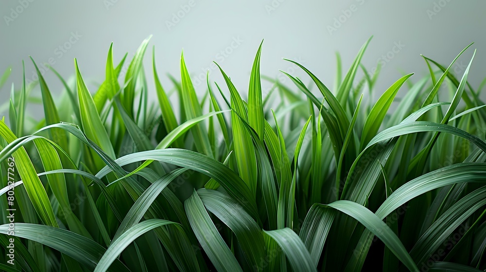 Lush Green Grass Blades in Soft Lighting Lush Green Grass Blades in Soft Lighting