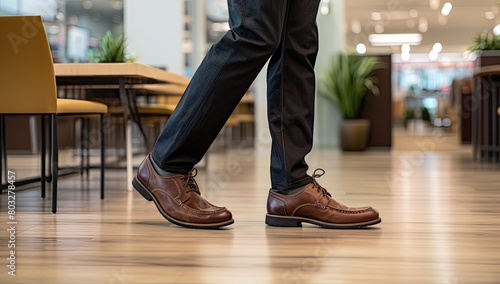 Footwear of Distinction: Brown Shoes Symbolize Business Professionalis