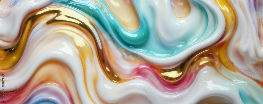 A mixture of oil paints - Generative AI
A mixture of oil paints - Generative AI