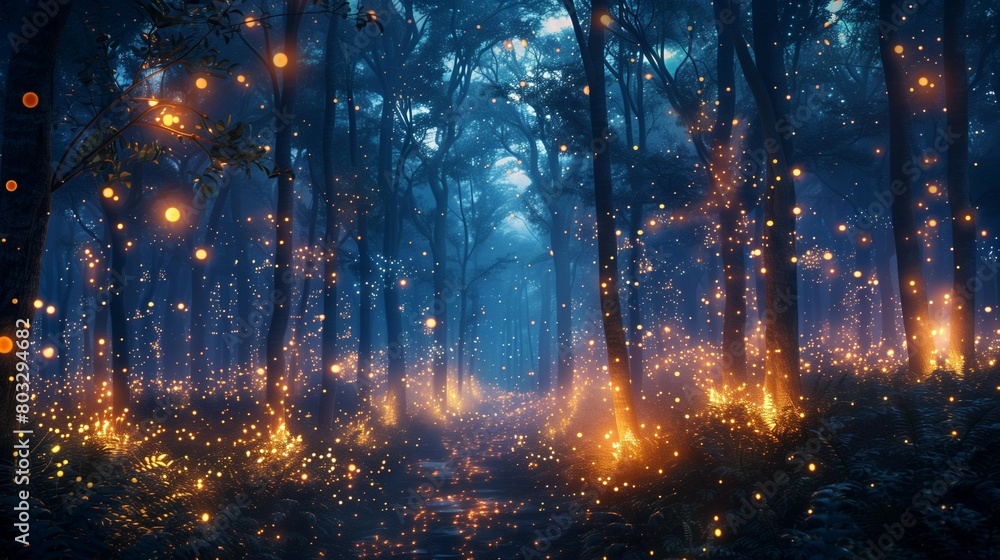 Enchanted Forest Twilight, generative ai Enchanted Forest Twilight, generative ai