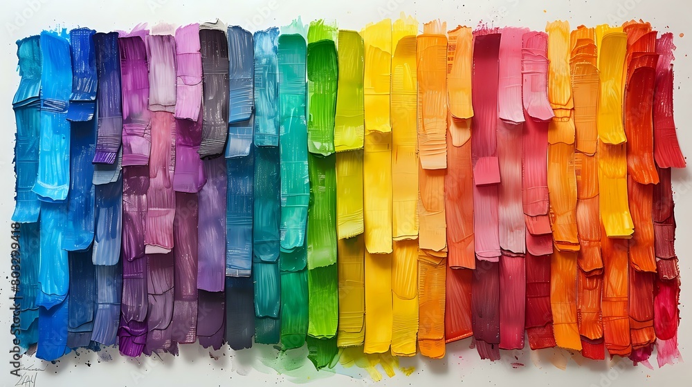 Bursting with Color: Textured Crayon Display