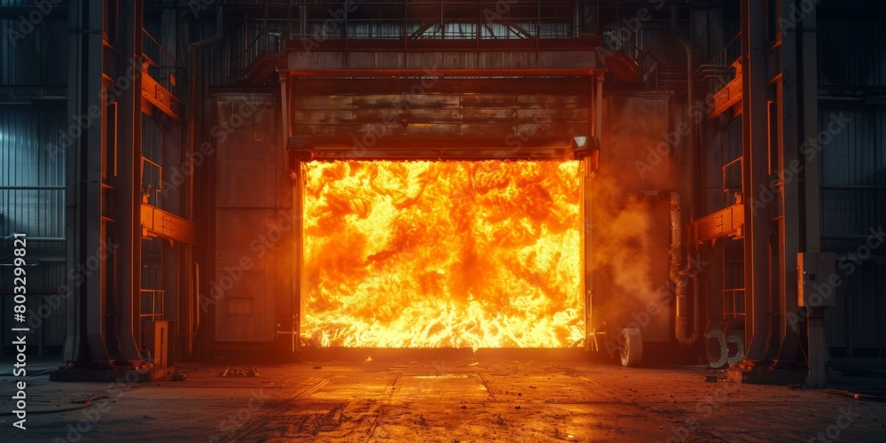 Industrial Furnace Fire Incident at Steel Mill Industrial Furnace Fire Incident at Steel Mill