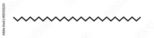zigzag line pattern on black. Wave line ,wavy pattern and squiggly horizontal curvy line. Abstract style zigzag line. Vector illustration.
