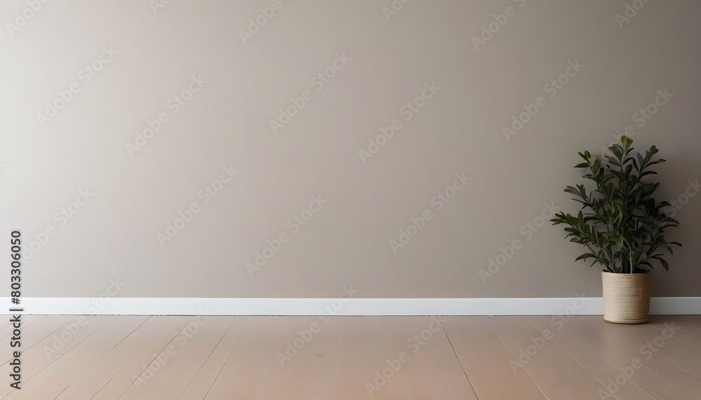 Simple and Serene:
Empty Room Interior with Lush Potted Plant Simple and Serene:
Empty Room Interior with Lush Potted Plant