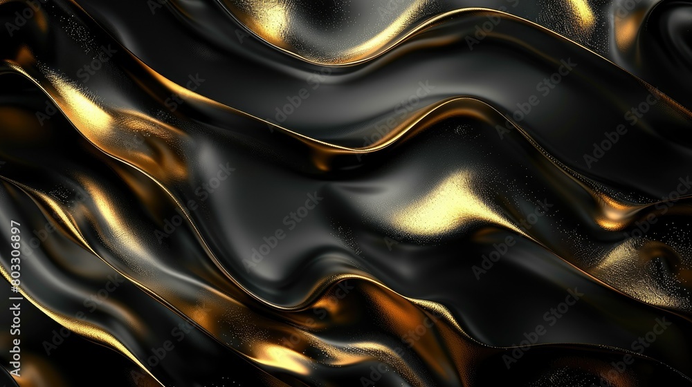 abstract wallpaper. Three-dimensional dark golden and black background. golden wallpaper. Black and gold background AI generated abstract wallpaper. Three-dimensional dark golden and black background. golden wallpaper. Black and gold background AI generated