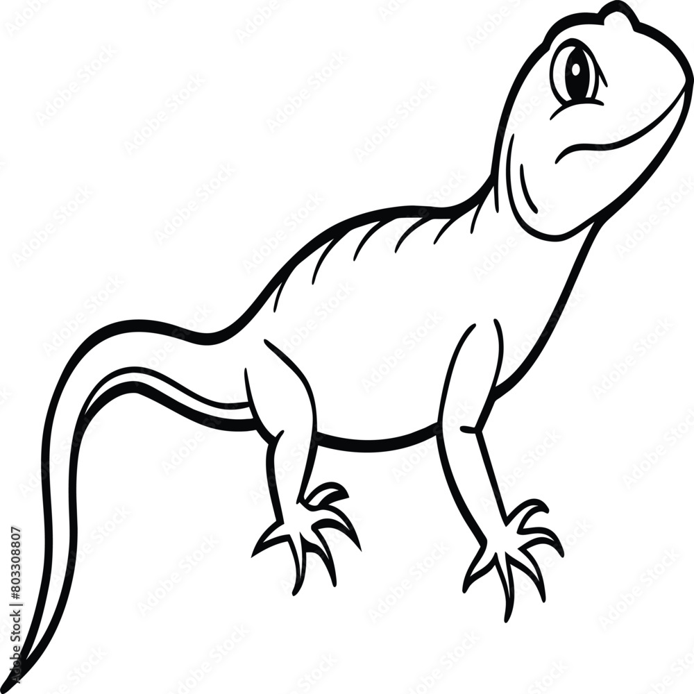 Lizard coloring pages. Lizard animal outline. Reptile line art Lizard coloring pages. Lizard animal outline. Reptile line art