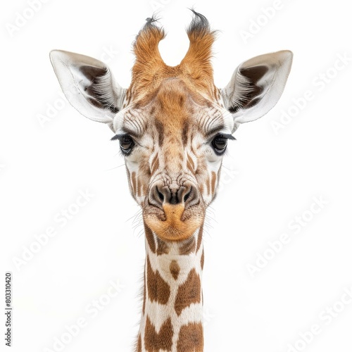 Close-up portrait of a giraffe