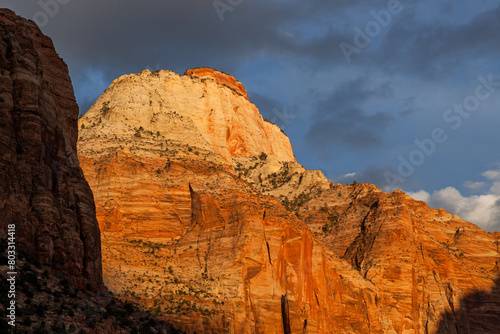 Soft Sunset at Zion National Park in Fall