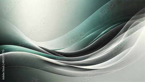 Sophisticated Green and White Gradient Background © GrayAza