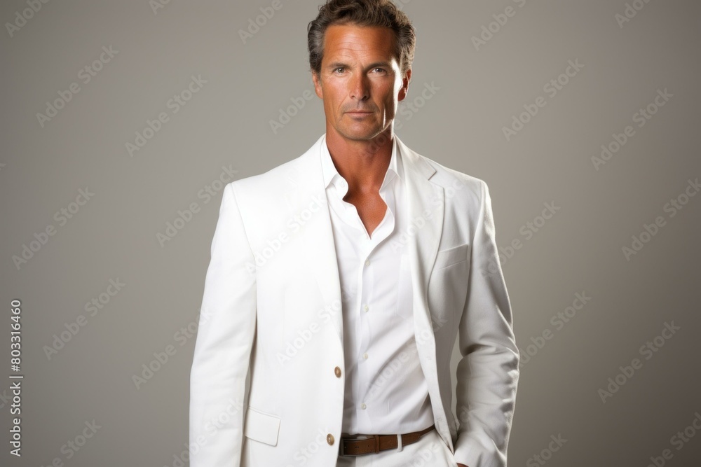 A man in a white suit A man in a white suit