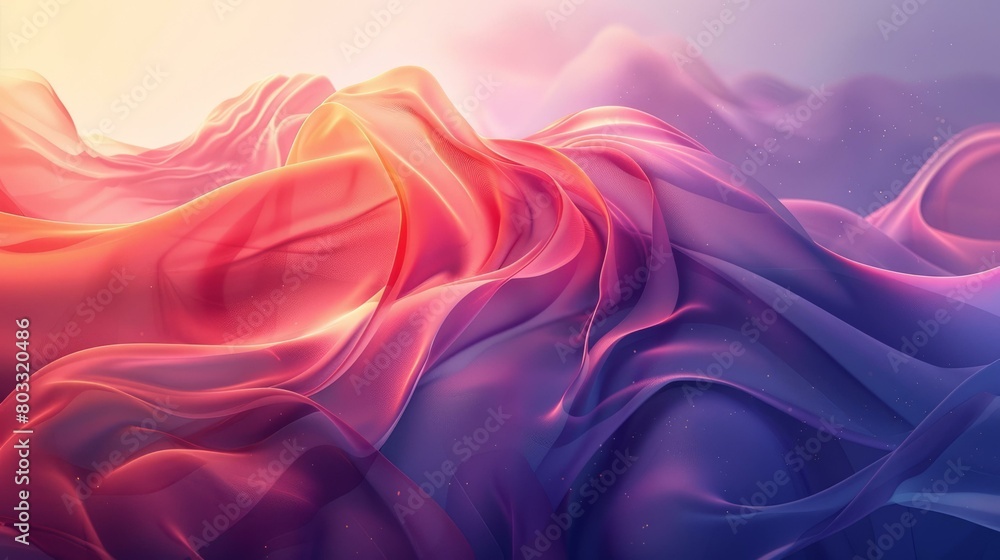 Obraz premium Colorful abstract background with soft folds