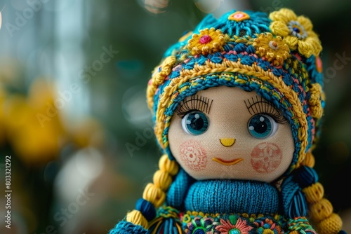 Doll in Ukrainian national clothes