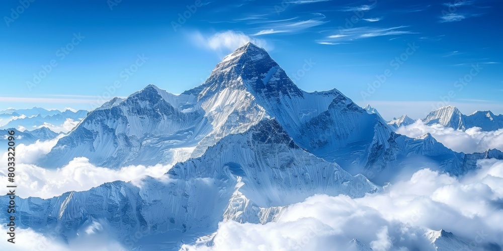 Mount Everest, the highest mountain in the world