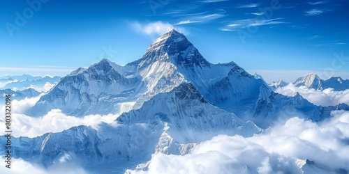 Mount Everest, the highest mountain in the world © duyina1990