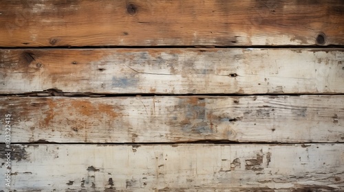 Old Weathered Wooden Fence Boards Texture Background