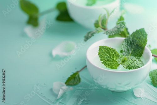 Mint green refreshing the senses