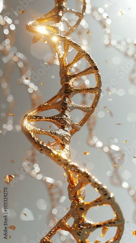 Double helix structure of DNA molecule
