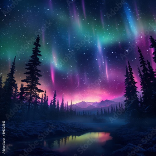 The aurora borealis  also known as the northern lights  is a natural light display in the Earth s sky  predominantly seen in high-latitude regions.