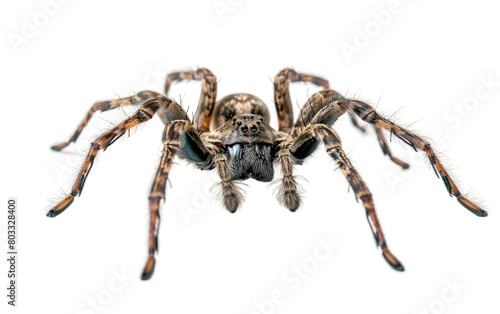 Large spider isolated on Transparent background.
