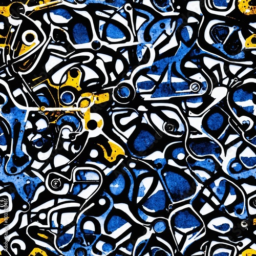 Machinery Seamless Pattern Background