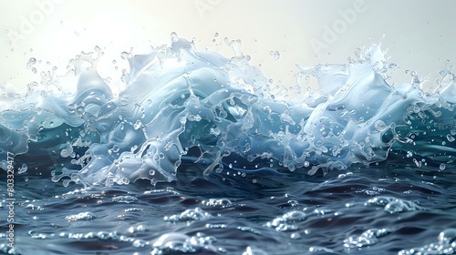 Dramatic Water Movement: Serene and Powerful