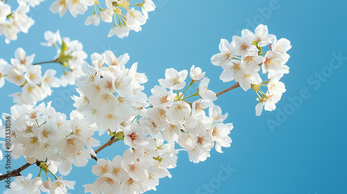 Spring s Whisper  Cherry Blossoms Against a Clear Sky