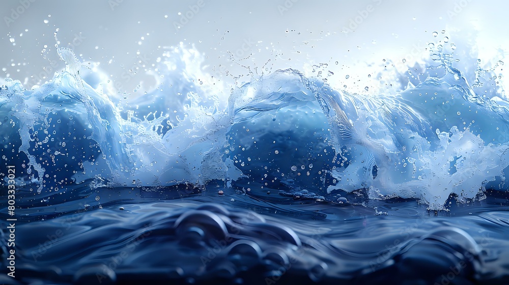 Dynamic Water Movement: A Serene Panoramic View Dynamic Water Movement: A Serene Panoramic View
