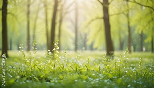 Soft and blurred natural summer or springtime landscape with bokeh and copy space. High resolution full frame abstract background. © Zulfi_Art