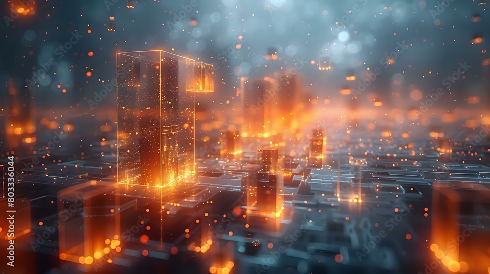 Cinematic Futuristic City: A Tension Between Fire and Ice