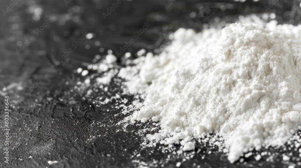 Pile of pure amphetamine, speed on black surface Pile of pure amphetamine, speed on black surface