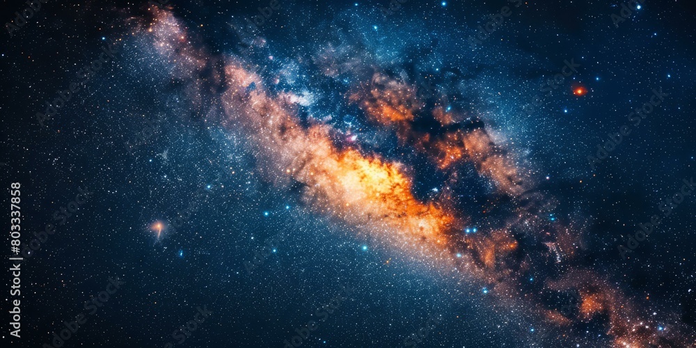 Obraz premium Amazing space background with stars and nebula