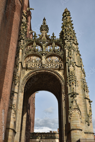 Portail gothique de la cathédrale d'Albi. France