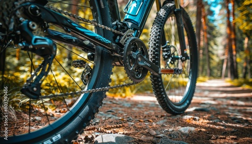Detailed bicycle chain and gears epitomizing the essence of summer olympics sportsmanship