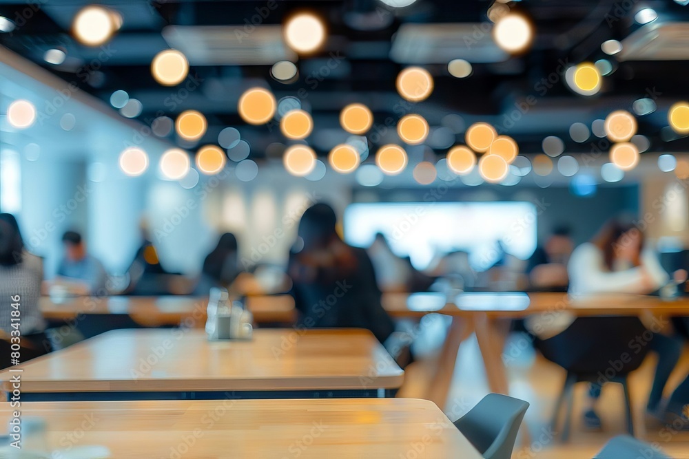 blurred busy corporate conference room with people defocused background blurred busy corporate conference room with people defocused background