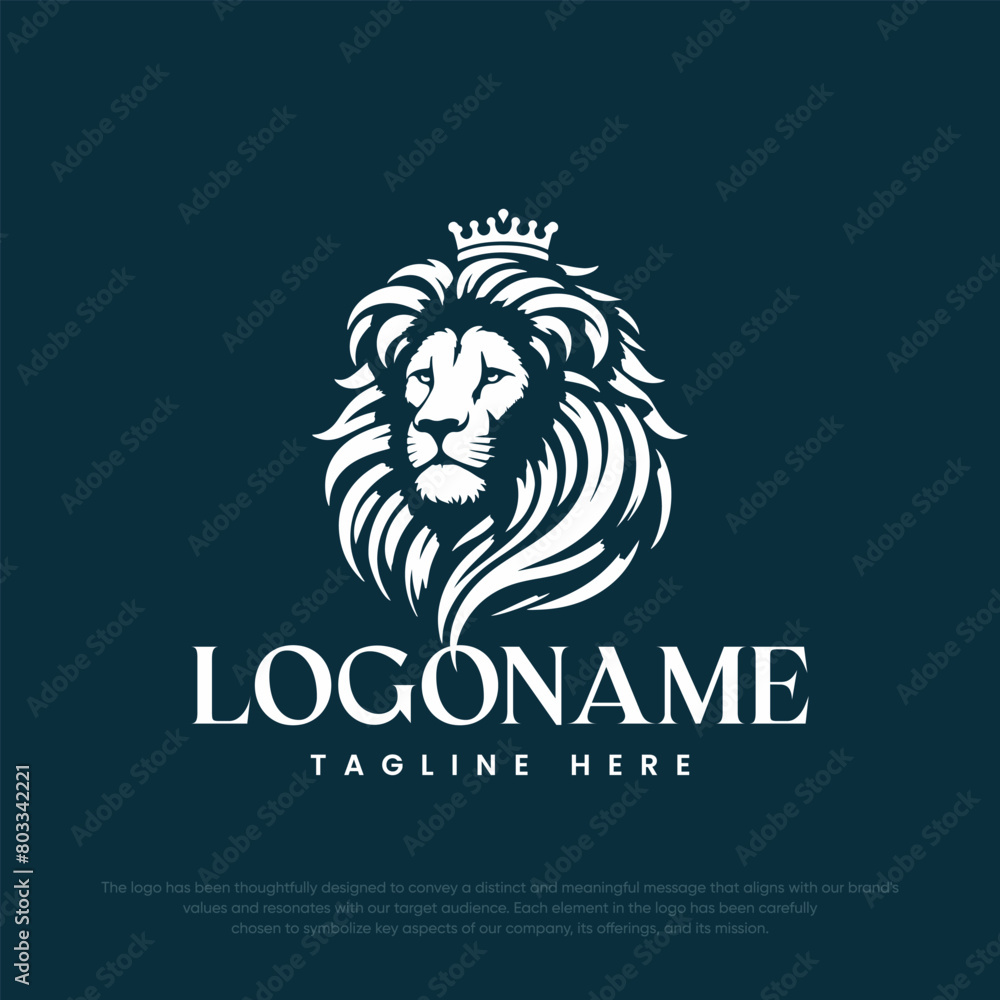 Elegant logo with lion design
Elegant logo with lion design