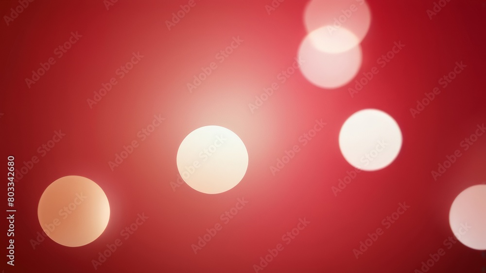 Blurry Circle Bokeh in Mesmerizing Red Gradient Symphony