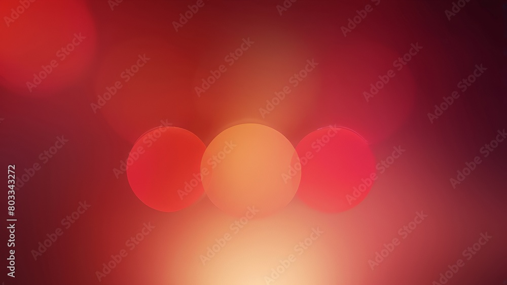 Blurry Circle Bokeh Painting with Vivid Red Gradient Blurry Circle Bokeh Painting with Vivid Red Gradient