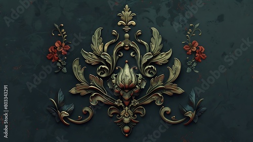 Craft an emblem inspired by the timeless elegance of vintage aesthetics, with ornate details and muted tones evoking a sense of nostalgia and romance