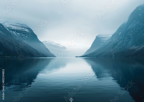A tranquil fjord in Norway photo