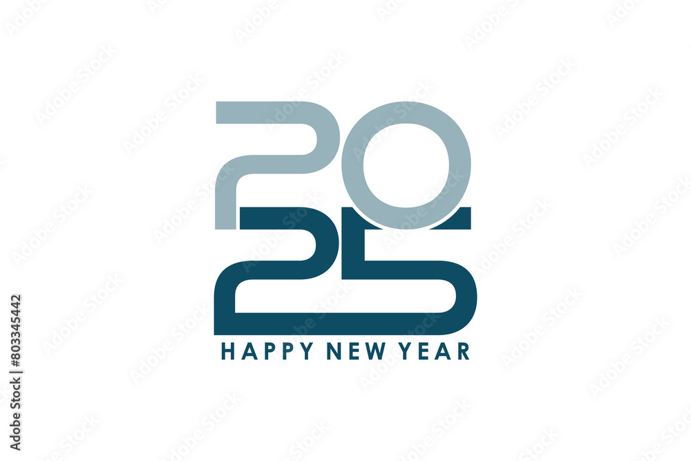 2025 number design with concept modern for 2025 happy new year 2025 number design with concept modern for 2025 happy new year