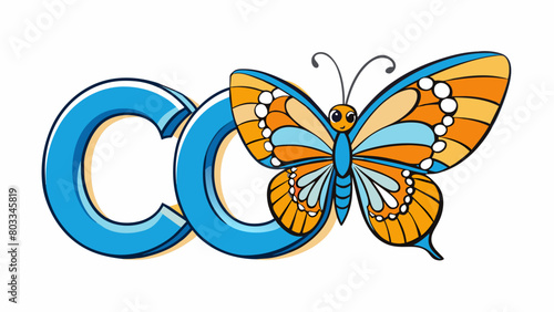 A butterfly emerging from a co symbolizes transformation and rebirth as the caterpillar undergoes a metamorphosis to become a beautiful and free. Cartoon Vector