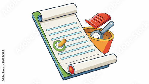 A contract is like a recipe with clear instructions and ingredients that must be included and followed in order to create a successful outcome.. Cartoon Vector