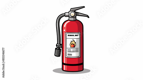 A fire extinguisher is a critical safety device to have in case of a fire. Its compact size and easytouse design make it essential for quickly putting. Cartoon Vector
