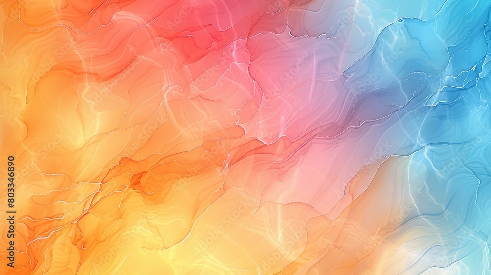 Abstract painting with vibrant colors and a smooth, flowing texture