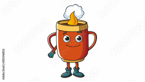 A girlfriend is like a warm cup of tea on a chilly evening comforting and soothing. She is always there to provide comfort and support.. Cartoon Vector