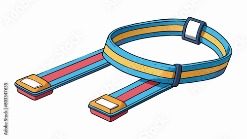 A lightweight set of lifting ss made of durable cotton material with a soft cotton loop on one end and a metal hook on the other. The ss have a. Cartoon Vector