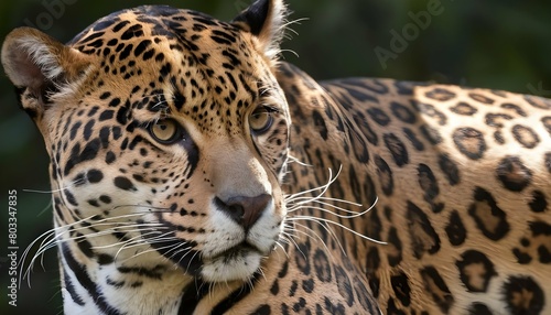 A Jaguar With Its Fur Patterned Like The Dappled S © Marina