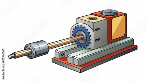 A milling ter is a small sharp cylindrical tool made of steel with teeth along its edge which is attached to a milling machine and is responsible for. Cartoon Vector