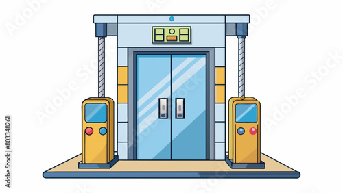 An elevator control program is designed to transport people safely between different floors of a building. The program includes an object for the. Cartoon Vector