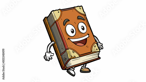 An old weathered book with worn pages could symbolize a deep and introspective personality. The book may be tattered and worn but each page holds a. Cartoon Vector